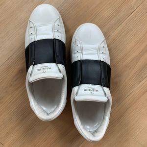 Valentino Garavani Rock Stud Black& White Sneakers